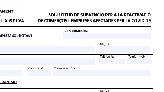 Ja es poden demanar les subvencions pel Covid-19