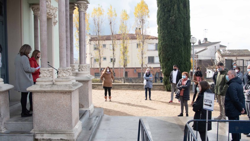 Imatges de l'acte d'aquest migdia a Can Nadal
