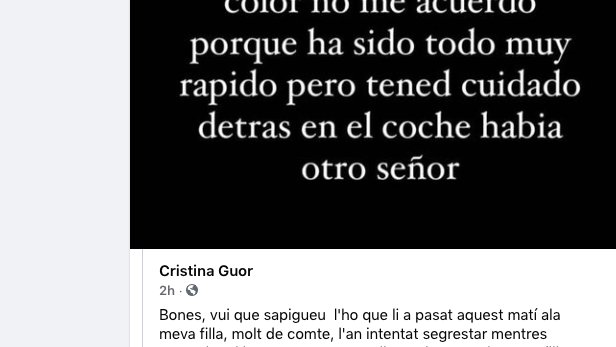 La denúncia s'ha difós a través de les xarxes