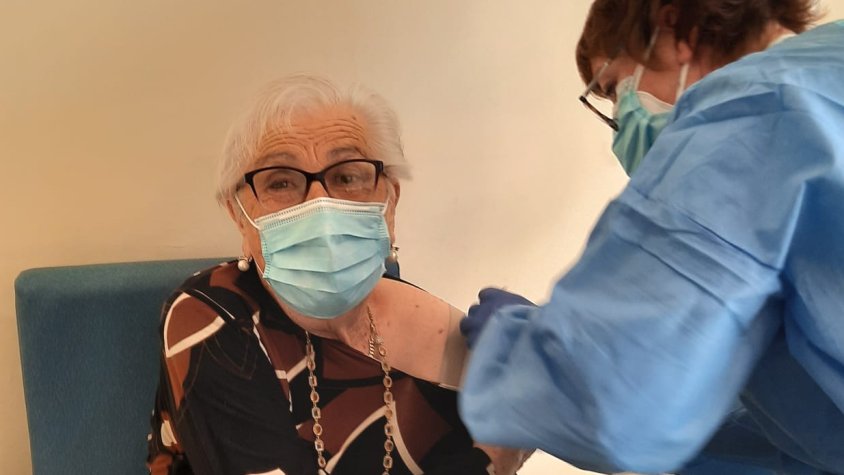 Vacunacio a la residència de Cassà