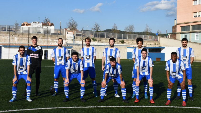 L'equip titular del Cassà de 2a catalana contra el Ca l'Aguidó