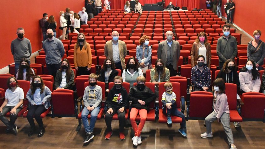 Guanyadors i jurats, en finalitzar l'acte