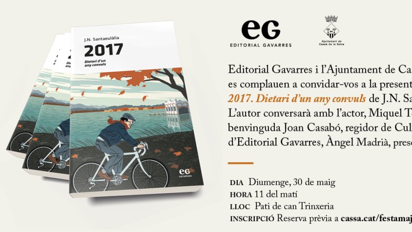 Diumenge, presentació del llibre '2017. Dietari d'un any convuls'