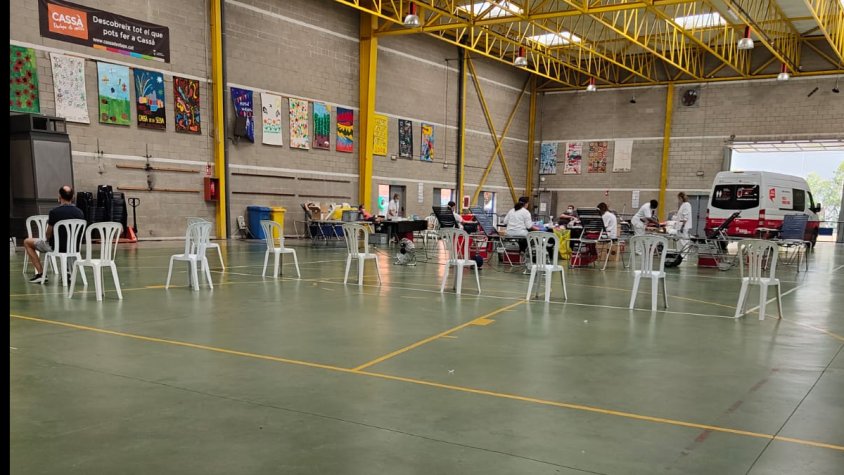 Resposta positiva a la donació de sang a Cassà