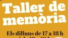 Avui comença el periode d'inscripció pels Tallers de Memòria
