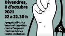 L'Ajuntament s'adhereix a l'apagada contra el preu de la llum