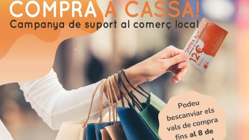 Fins al 8 de desembre es poden utilitzar els vals de compra de la campanya "Compra a Cassà!"
