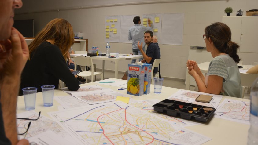 Una de les sessions de participació del Pla de mobilitat que s'aporvarà al ple de dijous