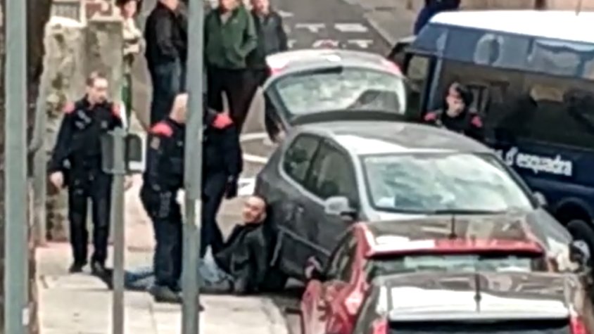 Un moment de la detenció