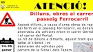 Alteracions de trànsit al passeig del Ferrocarrtil