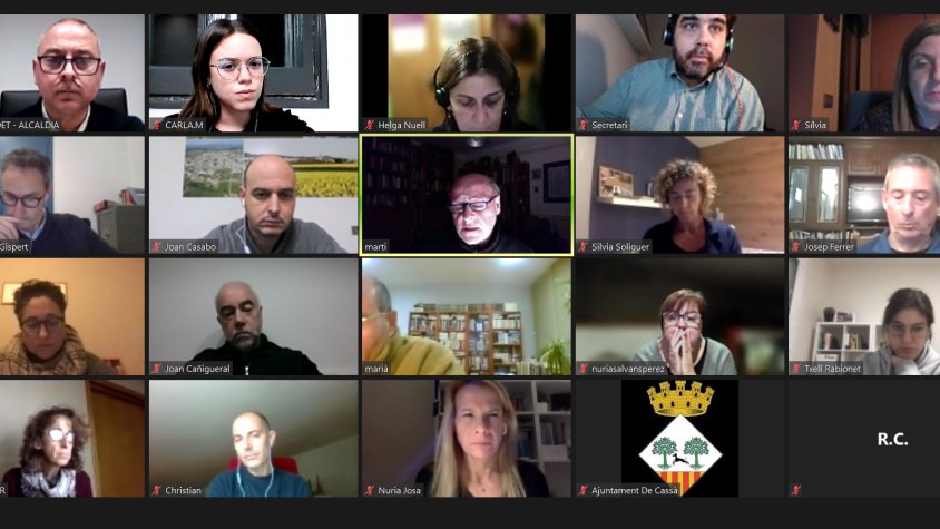 El ple d'aquest vespre ha estat també telemàtic
