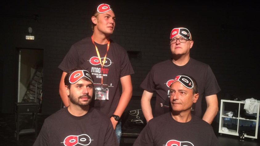 Imatge d'arxiu d'alguns membres del Grup de Teatre Cassanenc