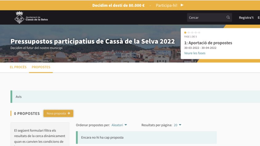 Comença la campanya dels pressupostos participatius 2022