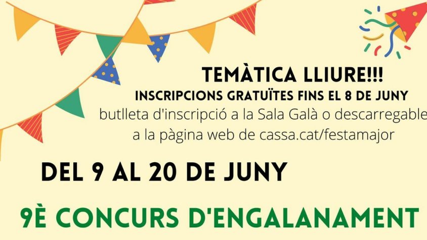 Concursos d'engalanament de carrers i balcons per la Festa Major