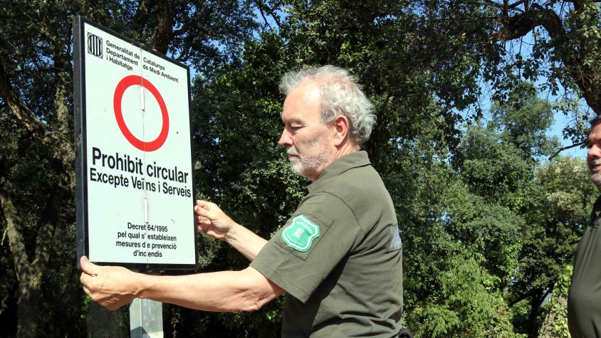 Es manté el tancament del massís de les Gavarres fins a mitjanit de dimarts