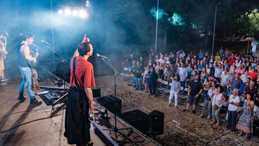 Un moment del concert d'Obeses