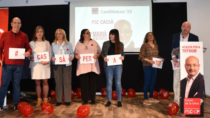 Presentació del lema de la campanya del PSC a Cassà