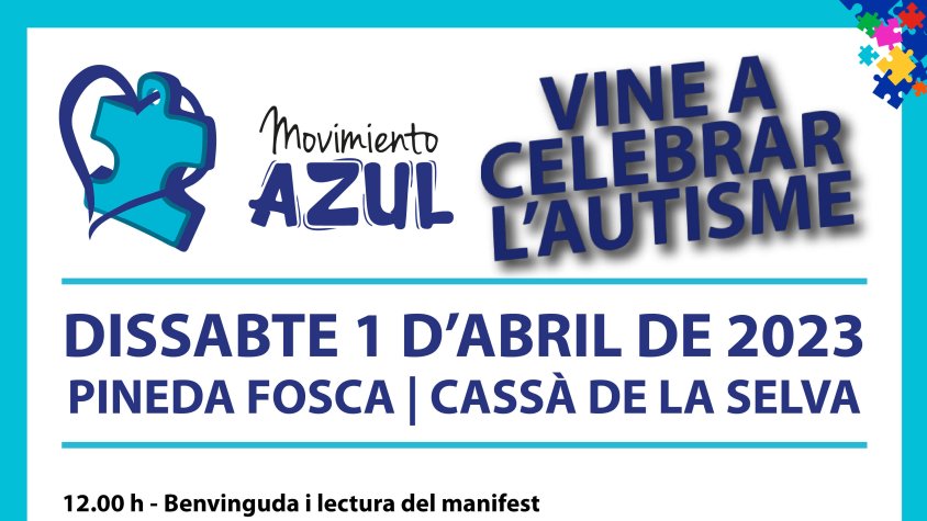 Dissabte, celebració del dia mundial de conscienciació sobre l'autisme, a  la Pneda Fosca