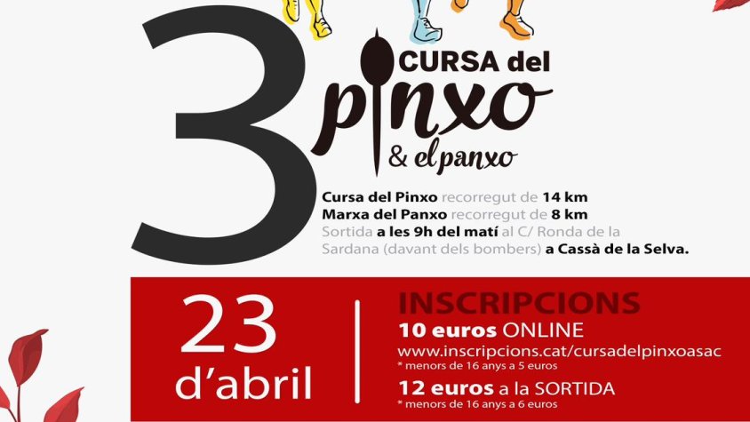 Aquest diumenge, 3a cursa del pinxo&panxo