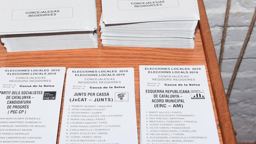 Aquest cop hi haurà quatre paperetes per sleccionar a les eleccions municipals