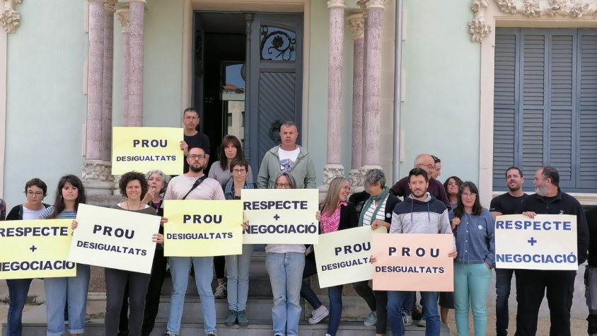Fa uns dies els treballadors ja es van manifestar demanant negociació