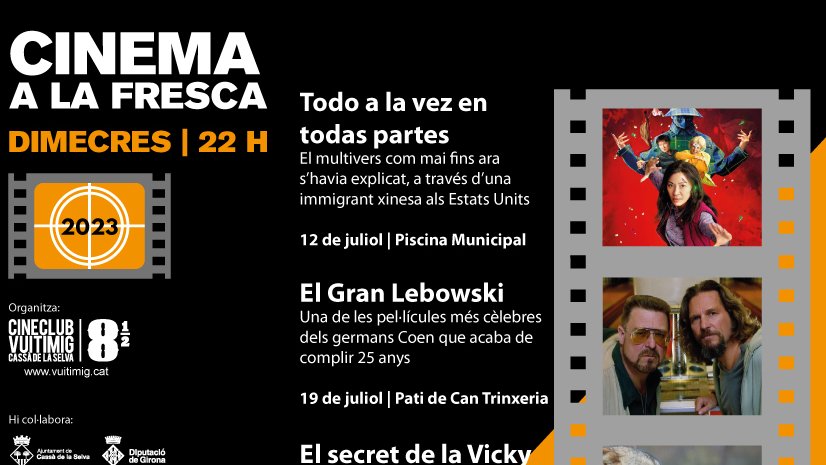 El 12 de juliol comença el cicle de Cinema a la fresca