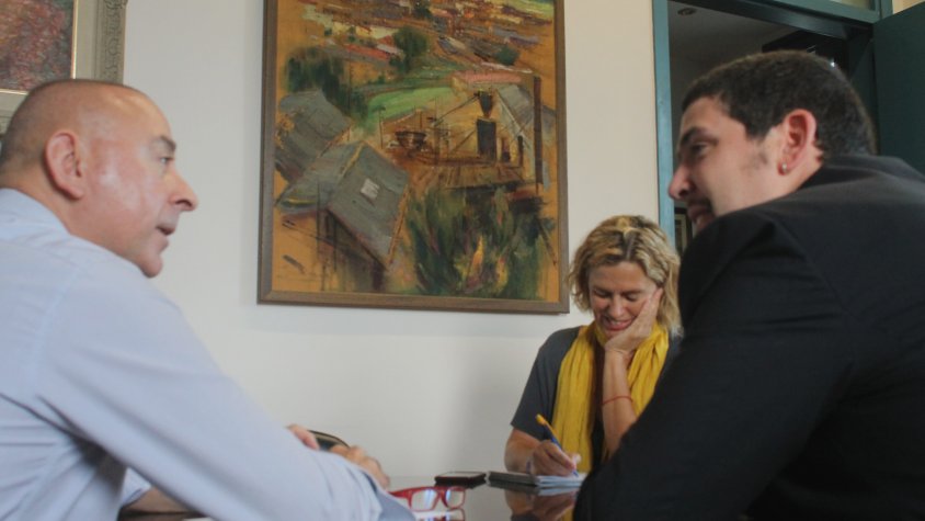 Pau Presas amb una reunió de fa quatre anys amb el llavors alcalde de Cassà, Robert Mundet