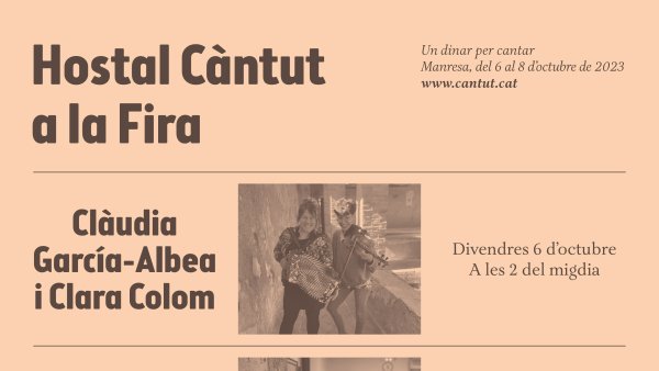 Aquest octubre, l'Hostal Càntut es trasllada a la Fira de Manresa