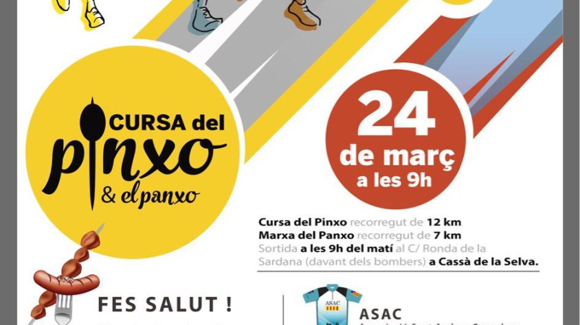 Cursa del Pinxo i el Panxo el pròxim diumenge 24 de març a Les Gavarres