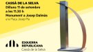 ERC farà el XIX homentage a Josep Dalmàs