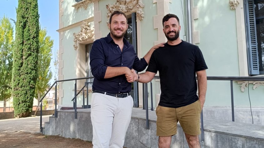 El regidor Àlex font amb un dels promotors de Delirium