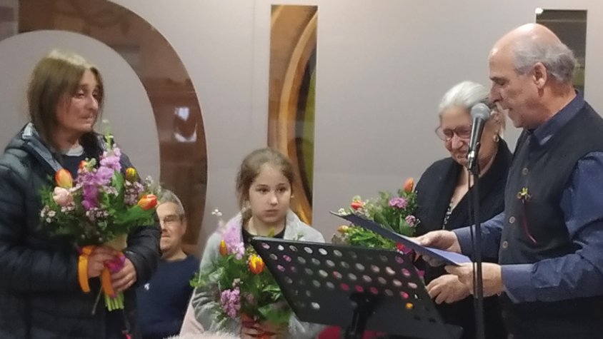 Maria Corominas va rebre un homenatge a la biblioteca que ara portarà el seu nom, l'any 2019