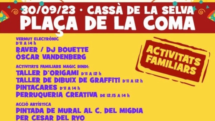 Activitats per la mainada demà al Delirium