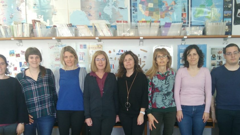 El professorat de Llengües Estrangeres de l’Institut que porta a terme el projecte
