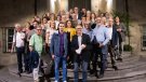Joan Carles Codolà i Llumiguia reben la 'Mosca' del Col·legi de Periodistes de Girona