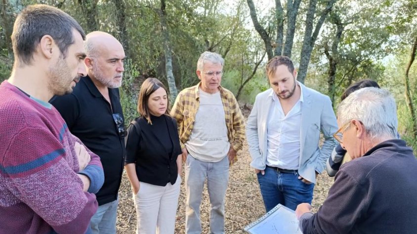 Visita dels tècnics i polítics per comentar els treballs