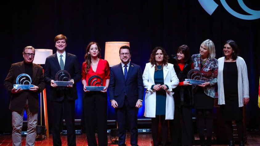 Els guardonats a la jornada d'aquest vespre