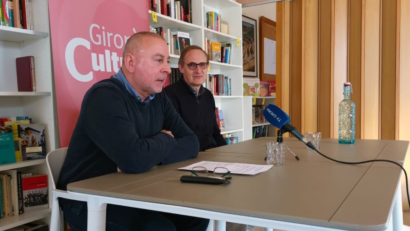 Un moment de la presentació amb el conseller comarcal Robert Mundet