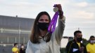 La campiona d'Europa i del món Laia Codina, amb les jugadores del Cassà