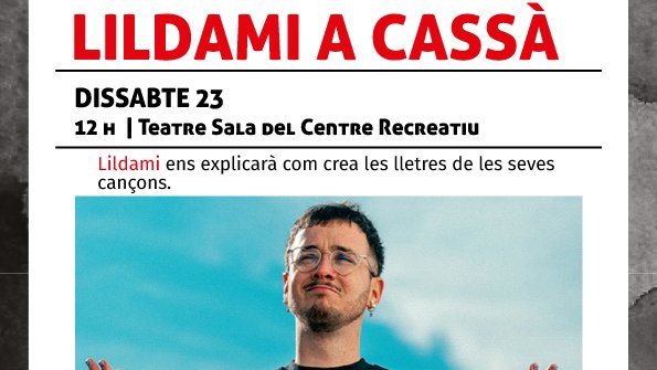 Lildami promocionarà dissabte els premis literaris de Cassà