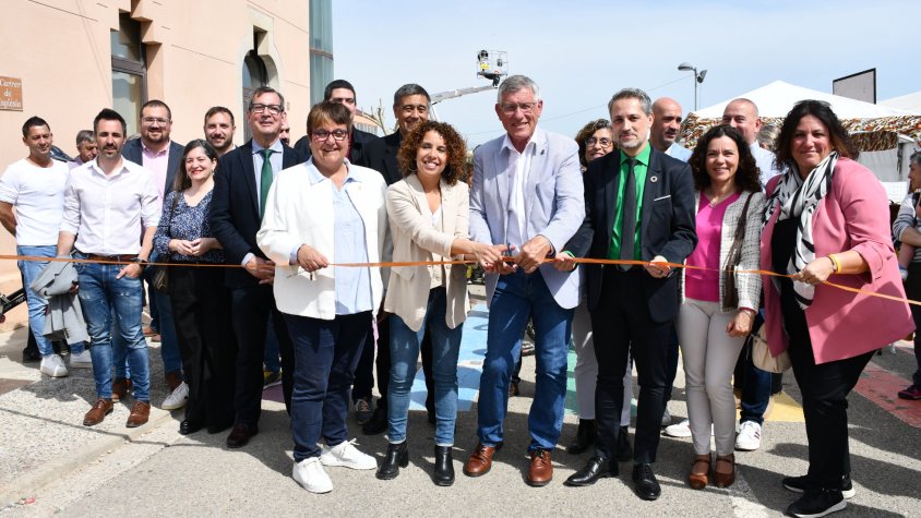Diverses imatges de la inauguració de la Fira