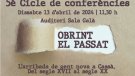 Aquest dissabte, xerrada sobre 