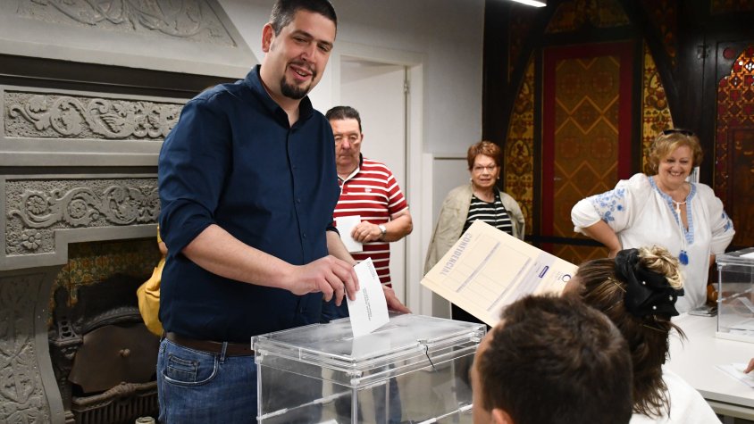 L'alcalde de Cassà ha votat a Can Trinxeria