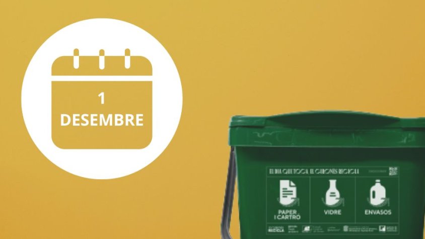 L'Ajuntament anuncia que l'u de desembre s'implementarà la recollida porta  a porta