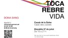 Dissabte, donació de sang a Cassà