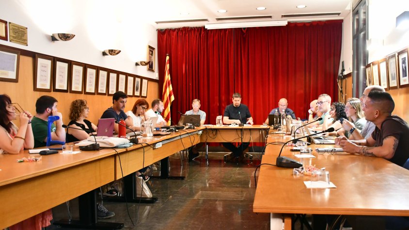 Una imatge del ple d'aquest vespre
