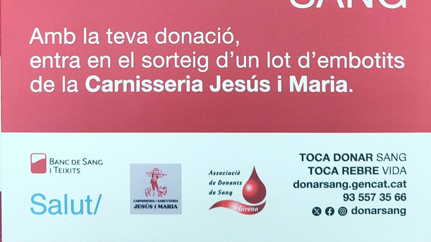 Agraïment per la donació de sang