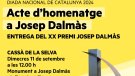 Esquerra Cassà celebrarà la Diada homenatjant a Josep Dalmàs