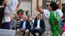 Primers actes de la diada a Cassà