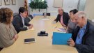 Reunió de Consells de la Gent Gran de  Girona  amb el delegat la Generalitat Xavier Guitart.